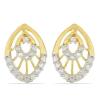 BUY 14K GOLD WHITE DIAMOND GEMSTONE CLASSIC EARRINGS
