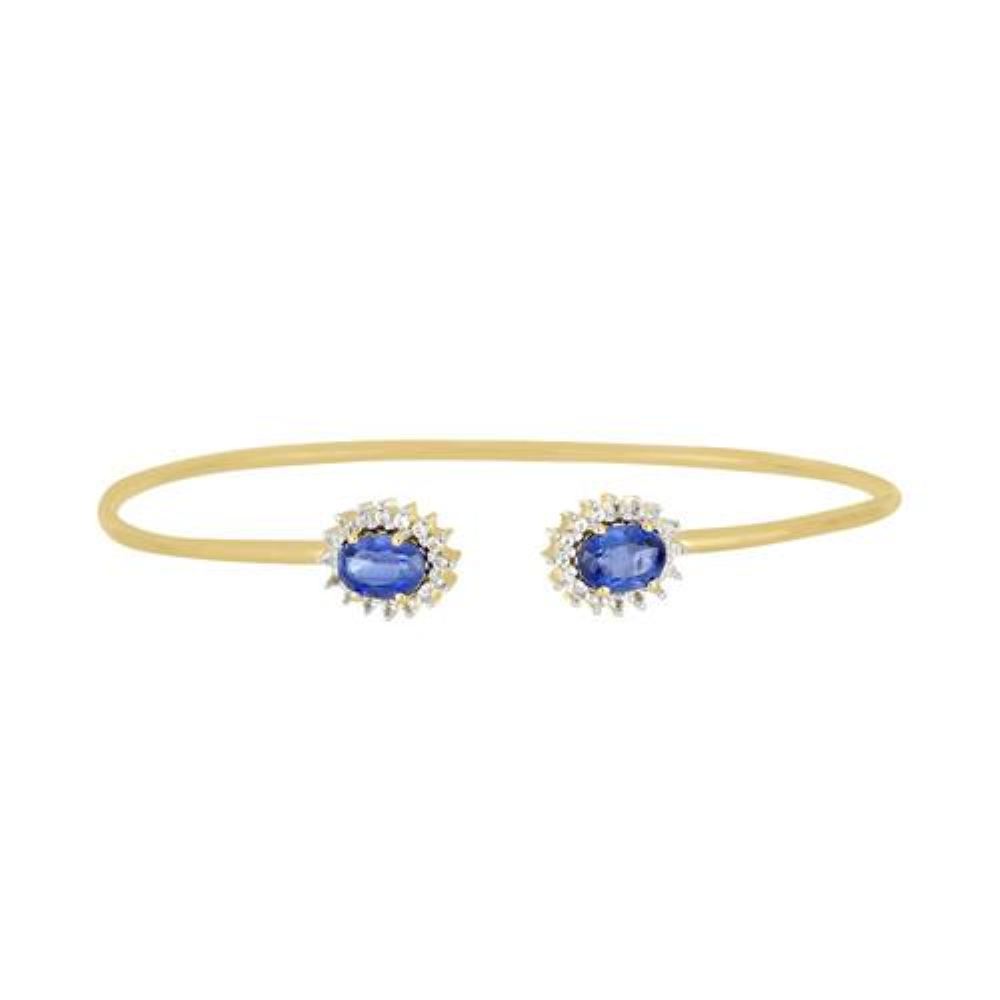 BUY 925 SILVER NATURAL BLUE KYANITE GEMSTONE BRACELET