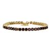 REAL GARNET GEMSTONE BRACELET IN STERLING SILVER