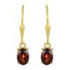 BUY 925 SILVER GOLD PLATED NATURAL GARNET GEMSTONE EARRINGS