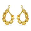 BUY 925 STERLING SILVER NATURAL CITRINE GEMSTONE EARRINGS 