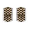 BUY 925 SILVER  REAL GARNET GEMSTONE CLUSTER EARRINGS