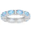BUY NATURAL SWISS BLUE TOPAZ GEMSTONE RING IN STERLING SILVER
