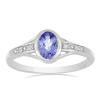 BUY REAL TANZANITE GEMSTONE CLASSIC RING IN 925 SILVER