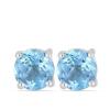 BUY REAL SWISS BLUE TOPAZ GEMSTONE EARRINGS IN 925 SILVER