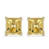 BUY REAL CITRINE SINGLE STONE EARRINGS IN 925 STERLING SILVER