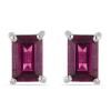 BUY 925 SILVER NATURAL RHODOLITE GEMSTONE EARRINGS