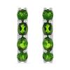 BUY REAL CHROME DIOPSIDE MULTI GEMSTONE EARRINGS IN 925 SILVER