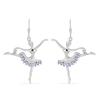 BUY 925 STERLING SILVER TANZANITE STONE BALLET DANCER EARRINGS – JEWELRY MANUFACTURER USA