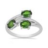 BUY STERLING SILVER GENUINE CHROME DIOPSIDE GEMSTONE RING