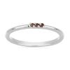 BUY RED DIAMOND DOUBLE CUT GEMSTONE RING IN 925 SILVER