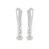 BUY REAL WHITE DIAMOND DOUBLE CUT GEMSTONE EARRINGS IN 925 SILVER 