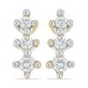 BUY 14K GOLD  DIAMOND DOUBLE CUT GEMSTONE EARRINGS 
