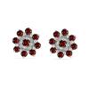 BUY GENUINE RED DIAMOND DOUBLE CUT GEMSTONE EARRINGS