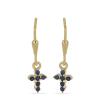 BUY NATURAL BLUE DIAMOND DOUBLE-CUT EARRINGS IN 925 STERLING SILVER – BULK JEWELRY SUPPLIER USA & EUROPE