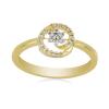 BUY GENUINE WHITE DIAMOND GEMSTONE 14K GOLD CLASSIC RING