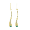 BUY REAL GREEN ONYX GEMSTONE FASHION EARRINGS