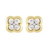 BUY NATURAL WHITE DIAMOND MULTI GEMSTONE 14K GOLD EARRINGS