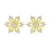 BUY NATURAL WHITE DIAMOND GEMSTONE CLASSIC EARRINGS IN 14K GOLD