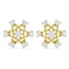 BUY WHITE DIAMOND GEMSTONE 14K GOLD CLASSIC EARRINGS