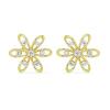 BUY WHITE DIAMOND GEMSTONE CLASSIC EARRINGS IN 14K GOLD