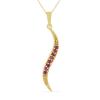 BUY GENUINE GLASS-FILLED RUBY GEMSTONE BRASS PENDANT