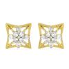 BUY REAL WHITE DIAMOND GEMSTONE 14K GOLD CLASSIC EARRINGS