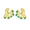 BUY GENUINE EMERALD  GEMSTONE FASHION EARRINGS