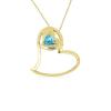 BUY SKY BLUE TOPAZ GEMSTONE BRASS PENDANT