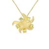 BUY NATURAL PERIDOT MULTI STONE BRASS PENDANT