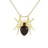 BUY STYLISH SMOKY GEMSTONE SPIDER BRASS PENDANT