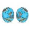 BUY STERLING SILVER  EGYPTIAN TURQUOISE SINGLE STONE EARRINGS