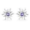 BUY 925 SILVER TANZANITE GEMSTONE EARRINGS