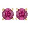 BUY 925 SILVER NATURAL RHODOLITE SINGLE STONE EARRINGS