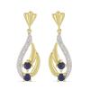 BUY BLUE SAPPHIRE GEMSTONE EARRINGS IN STERLING SILVER