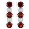 BUY 925 SILVER REAL GARNET GEMSTONE EARRINGS