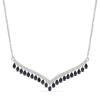 BUY NATURAL BLUE SAPPHIRE GEMSTONE NECKLACE IN 925 SILVER