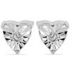 BUY 925 SILVER NATURAL WHITE DIAMOND GEMSTONE EARRINGS