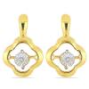BUY WHITE DIAMOND DOUBLE CUT GEMSTONE STYLISH EARRINGS IN 925 SILVER