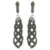 BUY GENUINE 925 SILVER AUSTRIAN MARCASITE GEMSTONE STYLISH EARRINGS