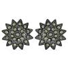 BUY AUSTRIAN MARCASITE GEMSTONE FLORAL EARRINGS IN 925 SILVER 