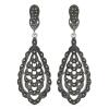 BUY AUSTRIAN MARCASITE GEMSTONE STYLISH EARRINGS IN STERLING SILVER