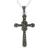 BUY AUSTRIAN MARCASITE GEMSTONE PENDANT IN 925 SILVER