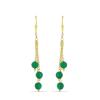 BUY NATURAL GREEN ONYX GEMSTONE EARRINGS IN 925 SILVER