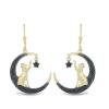 925 SILVER BLACK SPINEL DOG EARRINGS – BULK WHOLESALE JEWELRY EXPORTER | JEWELPIN