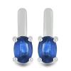 BUY NATURAL BLUE KYANITE GEMSTONE CLASSIC EARRINGS IN 925 SILVER