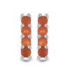 BUY 925 SILVER ORANGE ETHIOPIAN OPAL GEMSTONE CLUSTER EARRINGS – BULK SUPPLIER | JEWELPIN