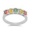 BUY 925 STERLING SILVER NATURAL MULTI SAPPHIRE GEMSTONE RING 