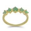 BUY 925 SILVER NATURAL EMERALD GEMSTONE STYLISH RING 