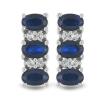 BUY NATURAL BLUE SAPPHIRE GEMSTONE EARRINGS IN 925 SILVER 